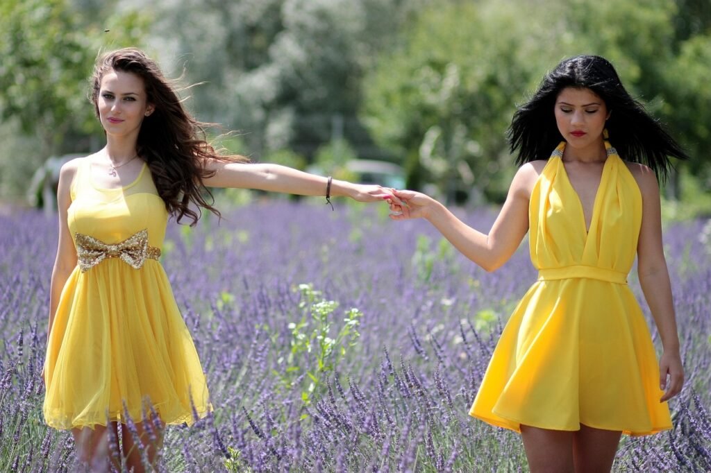 girls, lavender, two, dresses, yellow, beauty, lavender, lavender, lavender, dresses, dresses, dresses, dresses, dresses